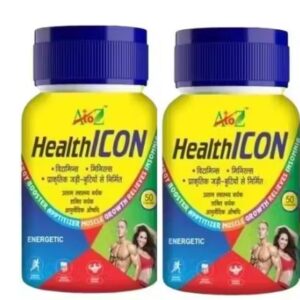 A to Z Health ICON Capsule 50 Tablet Pack of 2 Total 100 Capsule By DR G.K BISWASH (Weight Gainer Mass Gainer Muscles Build With Natural Way for MEN WOMEN BOYS GIRLS UNISEX APPROVED BY GOVERMENT PRODUCT